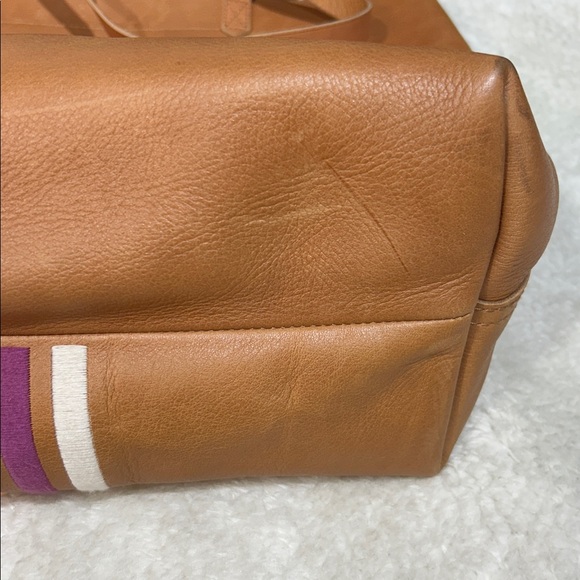 🇨🇦 Madewell Women's The Transport Stripe Embroidered Tote - Picture 15 of 15